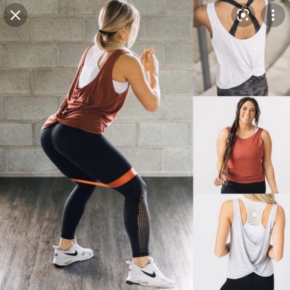 ZYIA Maroon Swirl tank, Small Sm